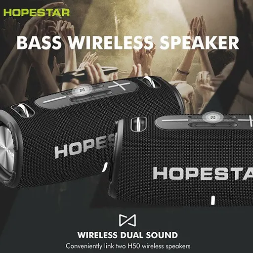Колонка портативна Hopestar H50 чорна - фото 5