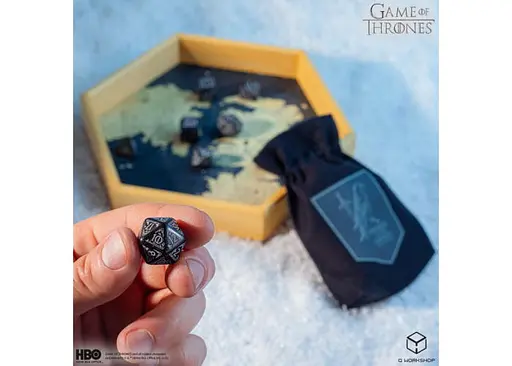 Набір кубиків Game of Thrones. Night's Watch Dice Set , 7 шт. (GOT/00190166/2025/5/A) - фото 4