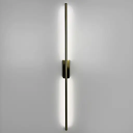 Мінімалістичний латунний настінний світильник в корпусі 100 см Арт. C20/1000 AB Line F - фото 3