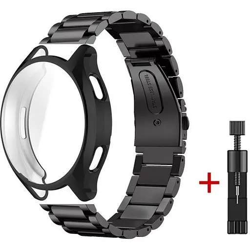 Комплект Tamister для годинника Xiaomi Watch 2 чорний (чохол + ремінець Rolex design 22 мм)