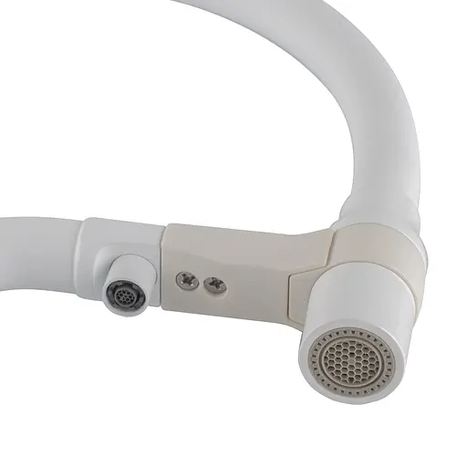 Смеситель для кухни на две воды с гибким изливом Koer KB-72006-03 KR3381 Белый матовый - фото 10