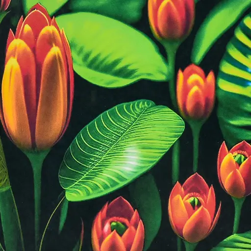 Алмазная мозаика Strateg ПРЕМИУМ Экзотика цветов размером 30х30 см (HEE16338) - фото 1