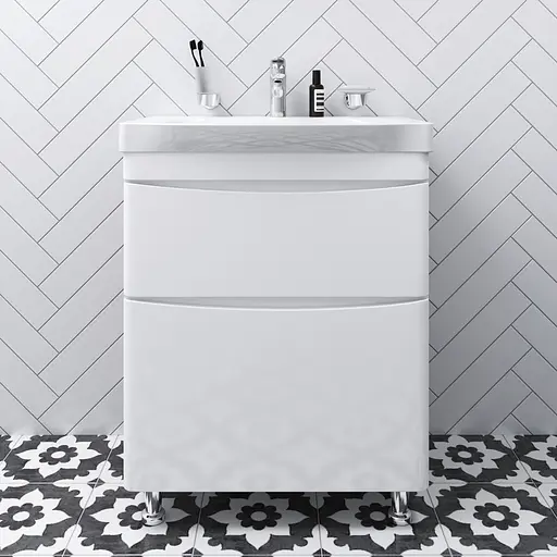 Тумба підлогова AM.PM Like 65 см з умивальником (M80-FSX0652-WC0652-38) - фото 2