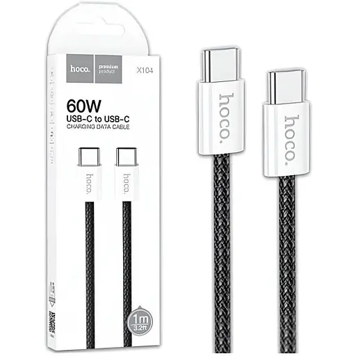 USB кабель Hoco X104 Type-C/Type-C silicone cable 60W 2 м /31