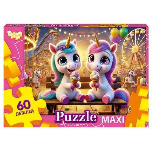 Пазл класичний Єдинороги Mx60-11-05, 60 елементів