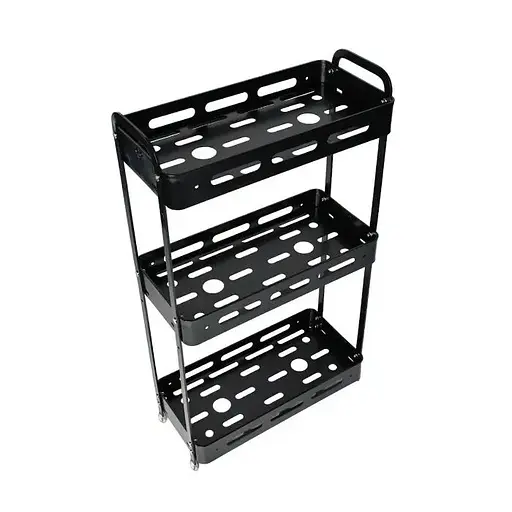 Полка Homax трехуровневая прямоугольная алюминиевая 57х33.3х15.5 см черная (EBA-3550 BL) - фото 3