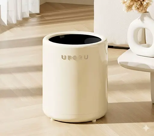 Ведро для мусора Uforu DA1418-4 Кремовый - фото 1