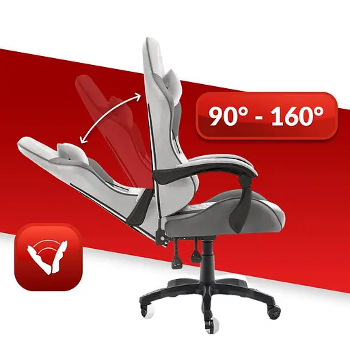 Компьютерное кресло Hell's HC-1000 Grey (тканина) - фото 5