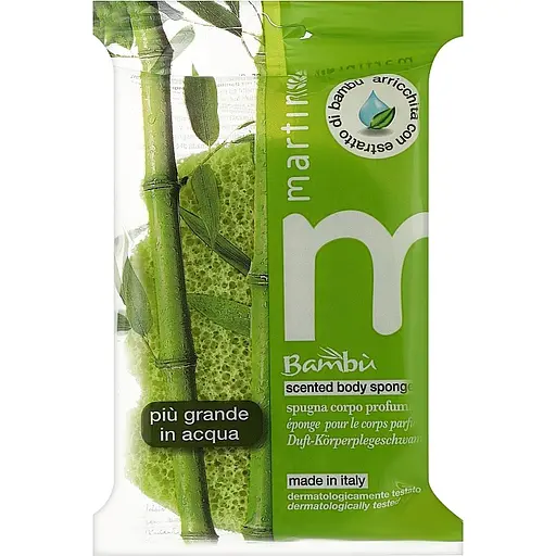 Губка банная Martini Spa Bambu Scented Relax Sponge с бамбуковой эссенцией (4850BAM)