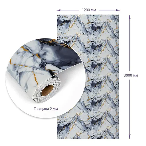 Самоклеящаяся стеновая PET плитка в рулоне 1200х3000х2мм SW-00002666 - фото 3