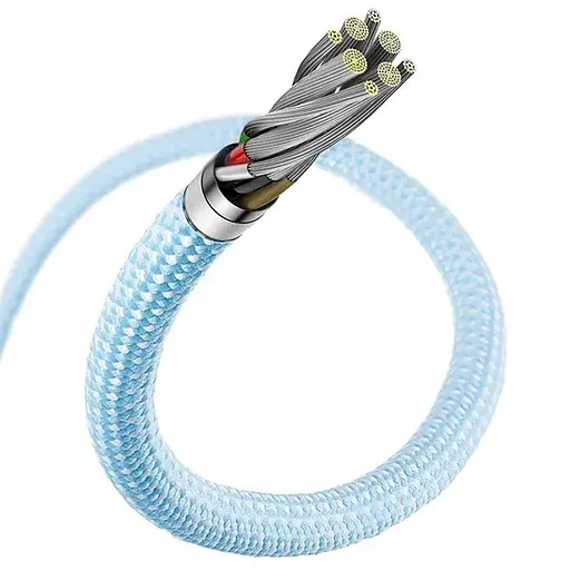 Дата кабель Baseus Dynamic Series Type-C to Type-C 100W (2m) (CALD00030) Blue - фото 3