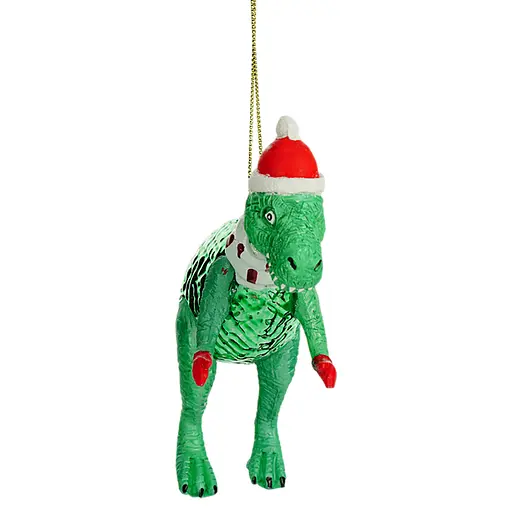 Прикраса ялинкова Handicraft Динозавр скло - фото 5