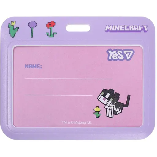 Бейдж без ленты горизонтальный Yes Minecraft.Spring слайдер (940398)