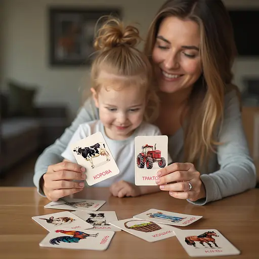 Детский набор учебных карточек Монтессори «Ферма» DoDo Toys 301233, 32 изображения - фото 6