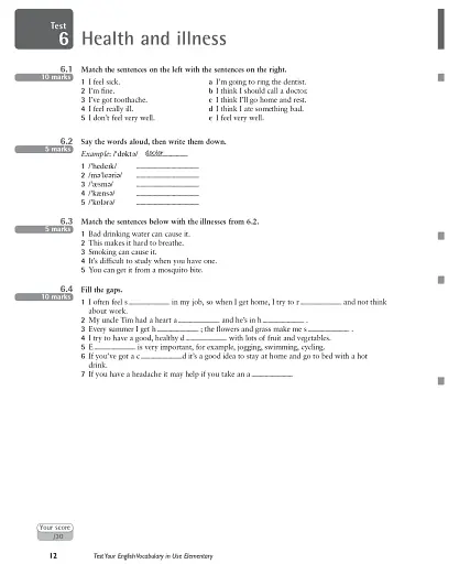 Test Your English Vocabulary in Use Elementary with Answers 2nd Edition - фото 7