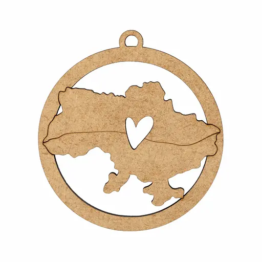 Набір заготовок Rosa Talent З Україною в серці ХДФ 7.5х8 см 4 шт - фото 5