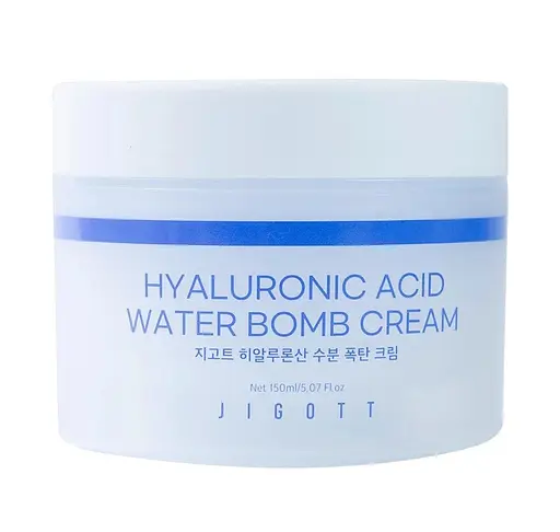 Увлажняющий крем для лица Гиалурон Hyaluronic Acid Water Bomb Cream Jigott 150 мл - фото 1