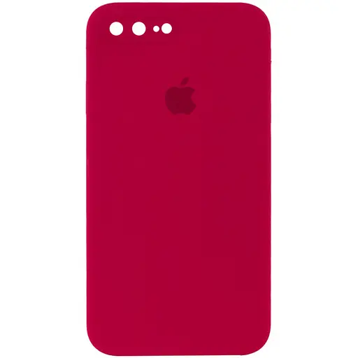Чохол Epik Silicone Case Square Full Camera Protective AA для Apple iPhone 7 plus/8 plus 5.5 Червоний/Rose Red