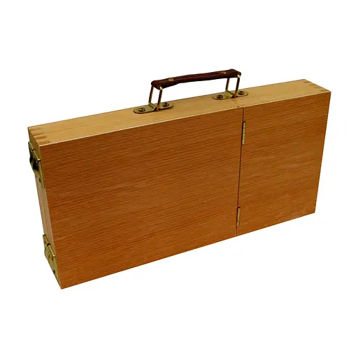 Пенал-етюдник акварельний DK ART дерев'яний (в'яз) 33х16.5х5 см   - фото 2