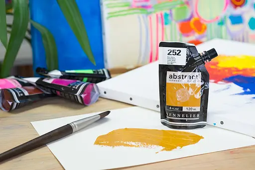 Акрилова фарба Sennelier Abstract, 500 мл, Жовта охра (Yellow Ochre) - фото 3