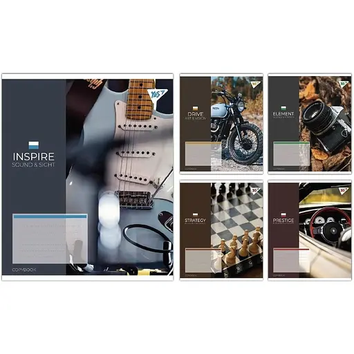 Зошит учнівський "Inspiration" Yes 767926 24 аркушів Різнокольоровий 1 шт. в асортименті - фото 1