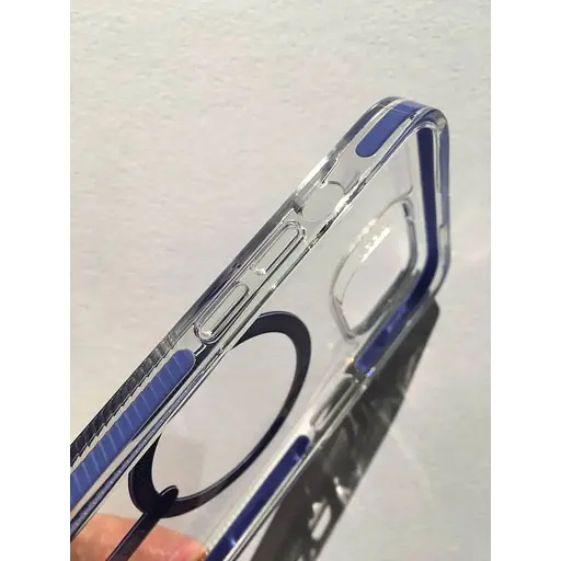 Протиударний чохол Gear4 Piccadilly MagSafe Periwinkle для iPhone 14 / iPhone 13 (6.1") Прозорий - фото 5