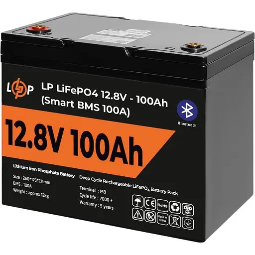 Источник бесперебойного питания (ИБП) LogicPower B1000 + LiFePO4 батарея 12.8V - 100Ah Smart BMS BT (20481) [110282] - фото 9