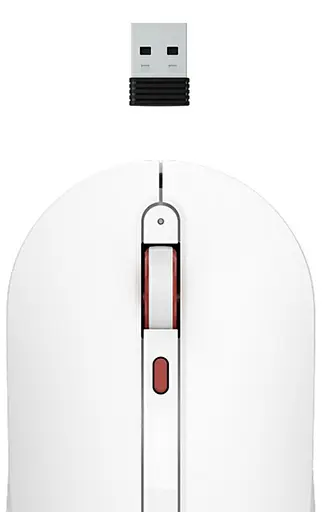 Миша комп'ютерна Xiaomi MiiiW Wireless Mute Mouse (MWMM01) White - фото 2
