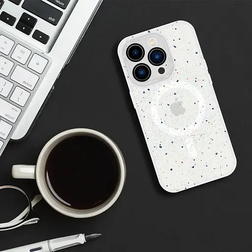 Чехол-накладка DK для Apple iPhone 12 Pro Max MagSafe Composite Matte Splash (clear) - фото 5