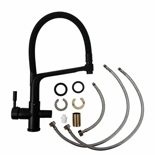 Змішувач для кухні під осмос Platinum LN088 чорний матовий - фото 3