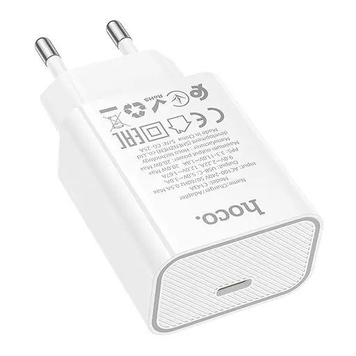 СЗУ Hoco C143A Benefit PD20W (1USB-C) White - фото 6