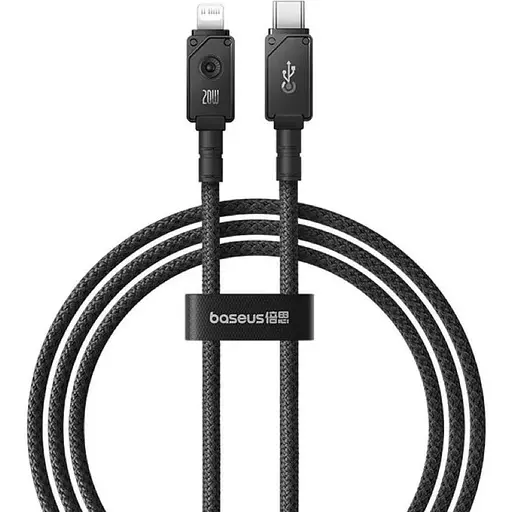 Кабель Baseus Unbreakable Series Fast Charging Data Cable Type-C to iP 20W 1 м Cluster чорний - фото 1