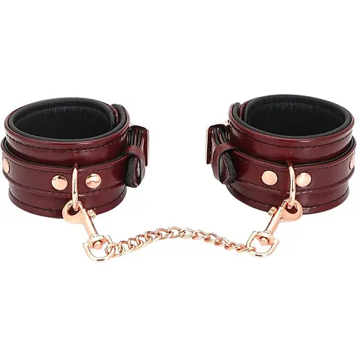 Фіксатори для ніг Liebe Seele Wine Red Ankle Cuffs 30.5 см бордовий