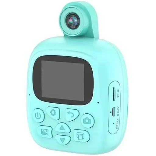 Детский фотоаппарат моментальной печати фотографий M4 Kids Print Camera Голубой - фото 2