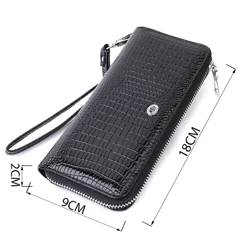 Жіночий шкіряний гаманець ST Leather 18х9х2 см acs0029396 - фото 3