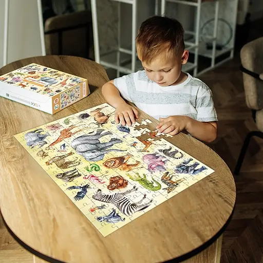 Монтессорі пазл Dodo Тварини Сафарі, 200 елементів (300628) - фото 3