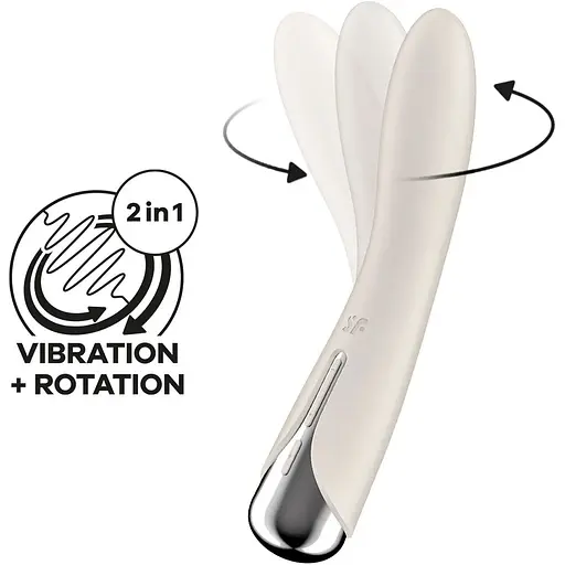 Вибратор Satisfyer Spinning Vibe 1 Beige - фото 3