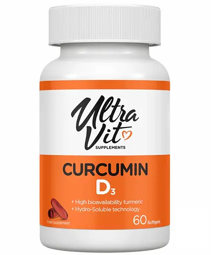Куркумин VPLab Curcumin D3 60 softgels (1086-2022-10-0310)