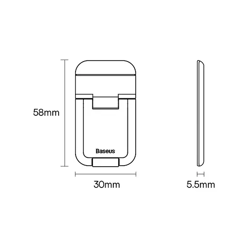 Подставка для ноутбука Baseus Slim Laptop Kickstand (BS-HN001) Grey - фото 9
