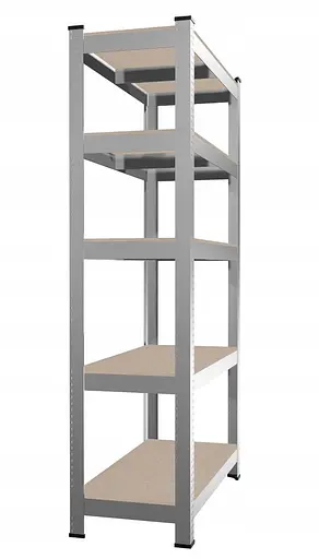 Стелаж металевий 180x90x30 5 полиць (сірий) - фото 1