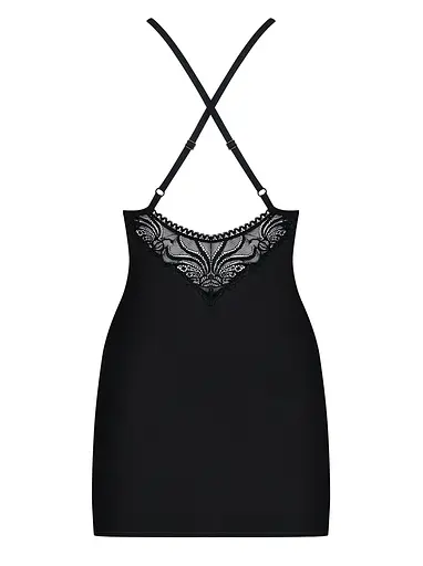 Комплект білизни Obsessive 828-CHE-1 S/M (чорний) - фото 6