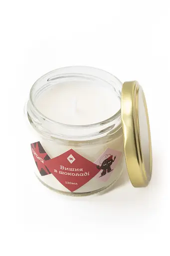 Свічка Вишня в шоколаді 250 мл, 30 год 250 мл - фото 4