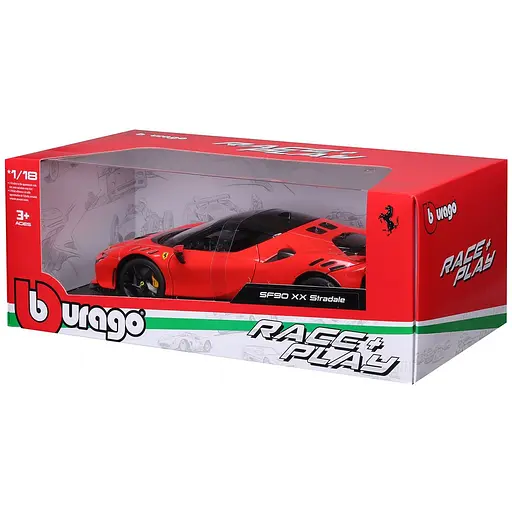 Автомодель Bburago R&P Ferrari SF90 XX Stradale 1:18 (18-16020) - фото 8