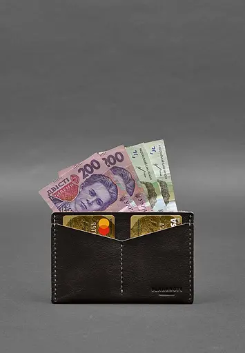 Кожаная обложка-органайзер для документов 6.2 темно-коричневый краст - фото 3