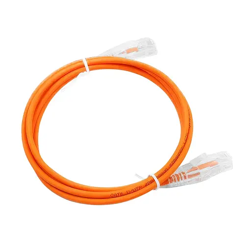 Патч-корд сетевой UTP / RJ45 / CAT6 / 2m / Orange / CU Dtech Dtech DT-CAT6eO / 002 (74-00111)