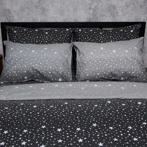 Комплект постельного белья Moon&Star Бязь Gold Люкс Night Sky Полуторный 143х210 наволочки 2х70х70 - фото 3