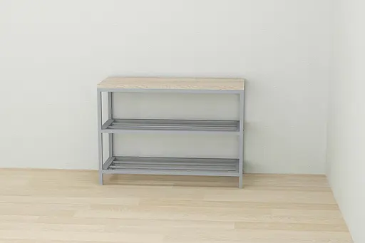 Банкетка універсальна Ferrum-decor Слайм 45x63x26 сірий ДСП Дуб Сонома 16мм (FRD-104082) - фото 2