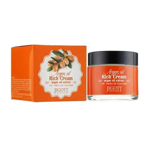 Крем для лица Аргановое масло Argan Rich Cream Jigott 70 мл - фото 2