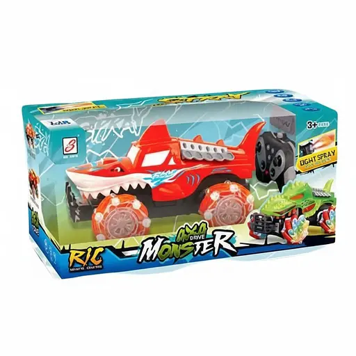 Машина-перевертыш на радиоуправлении ZJ 238-63 A с парогенератором, браслетом, роликовыми колесами, синяя, аккумулятор 3.7 V, 1:16 - фото 2