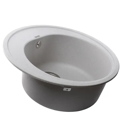 Гранітна мийка Globus Lux Martin перлина 510мм 000022411, Сірий - фото 2